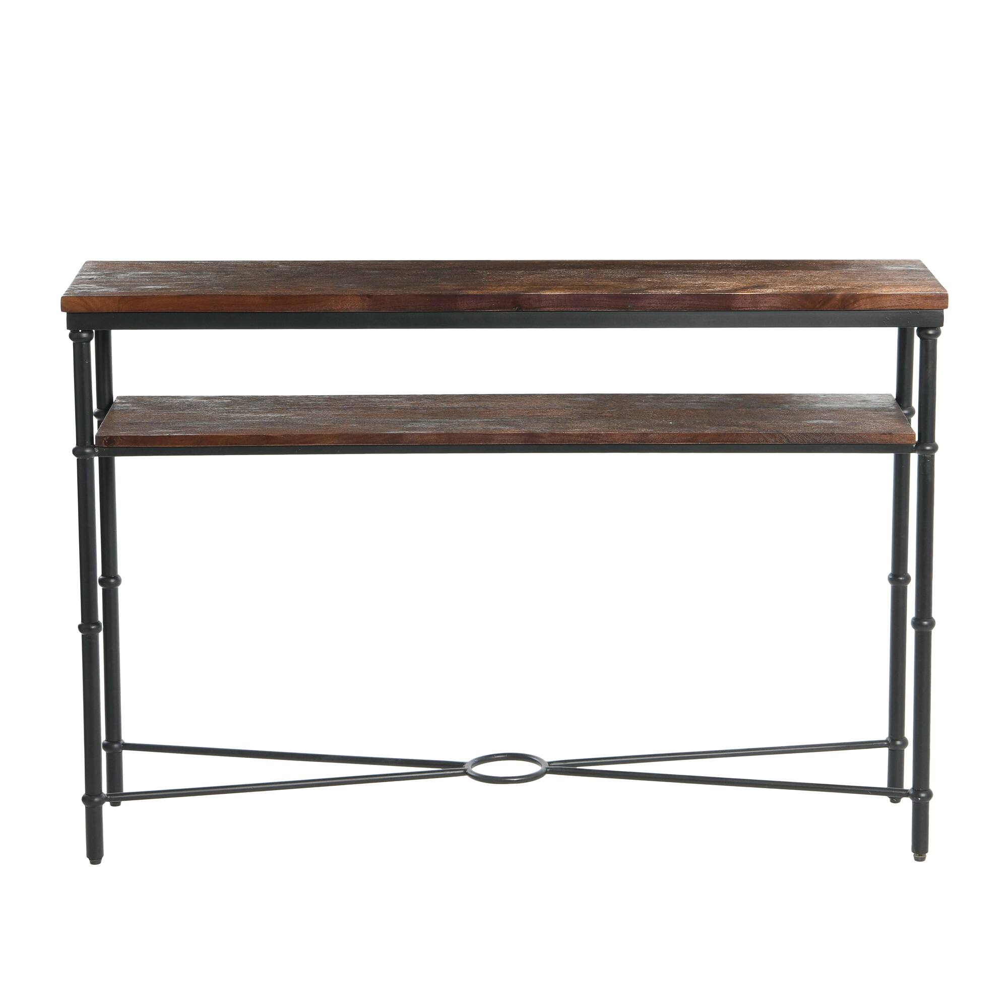 Hello Honey® 48" Saratoga Rustic Wood & Metal Console Table